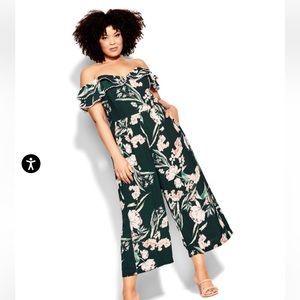 City Chic field jumpsuit jade M/18